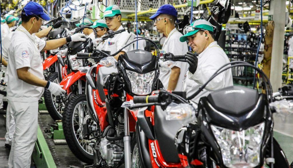 Foto: Fábrica da Moto Honda, em Manaus.