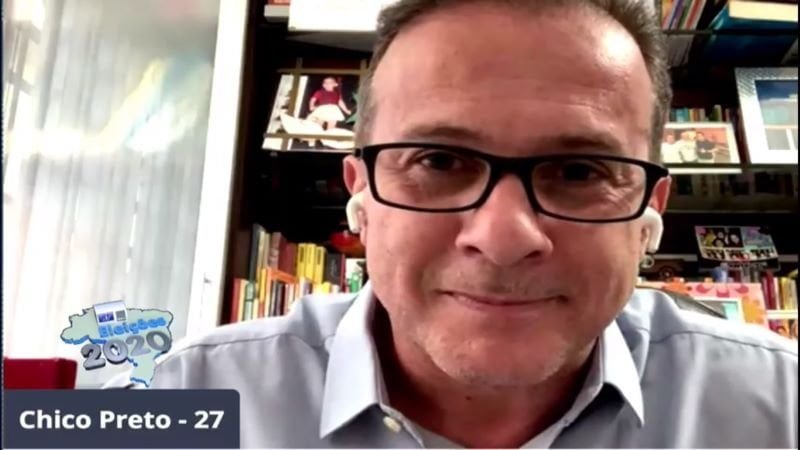 Chico Preto (Avante) adota tom agressívo em live ao se comparar com adversários para vaga no Senado (Foto: Reprodução)