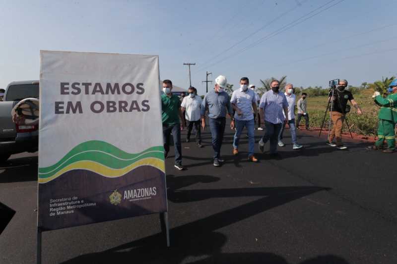 Wilson Lima inspeciona obras de duplicação da AM-070, que estão 78% concluídas
