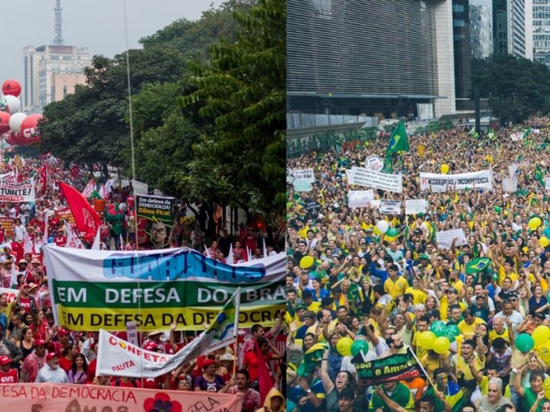 Protestos Lula e Bolsonaro