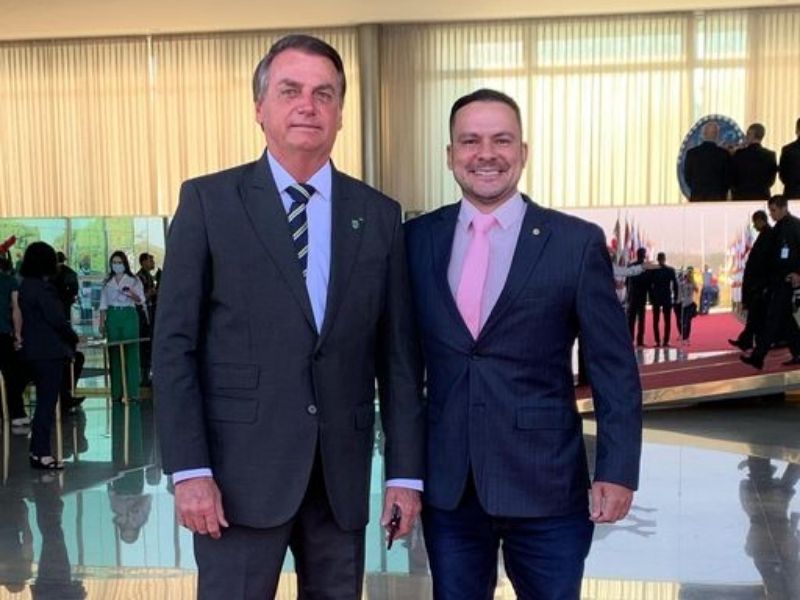 Bolsonaro e Alberto Neto