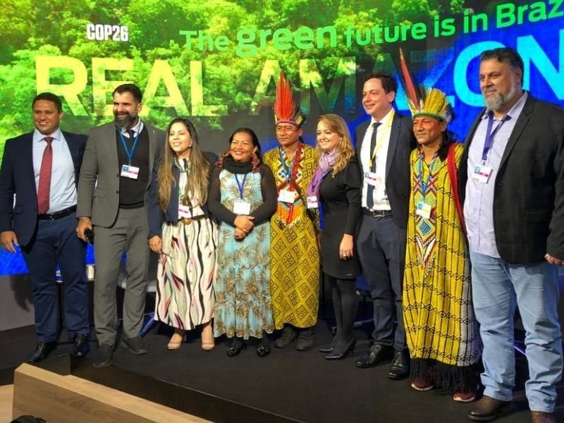 Eduardo Taveira na COP26 (Foto: Reprodução/Instagram/Eduardo Taveira)