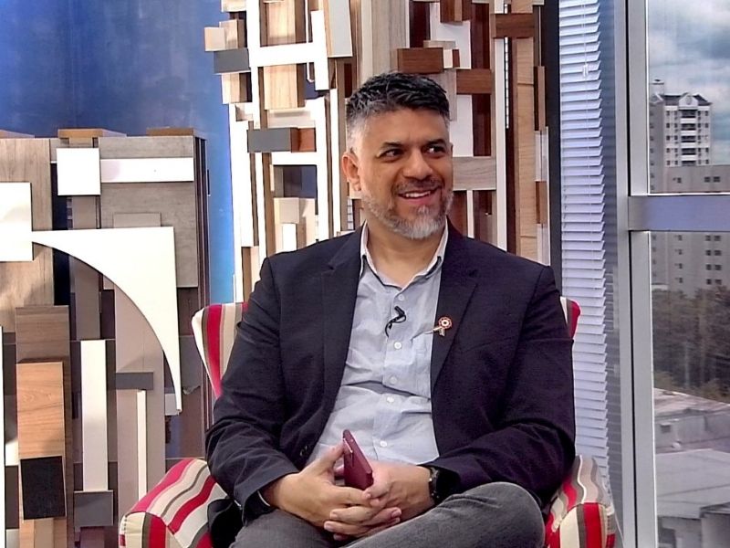 Euler Guimarães, presidente da Codese, fala sobre a Feira Digital em Manaus (Foto ReroduçãoTV RealTime1)