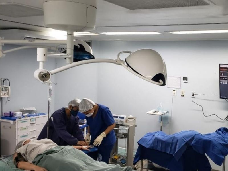 Cirurgia no Hospital Adriano Jorge (Foto Divulgação)