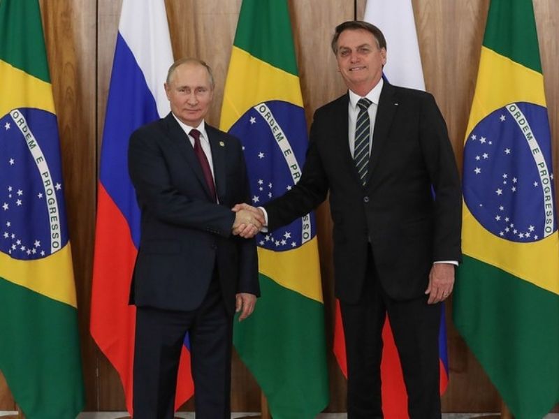 Encontro com o Presidente da Federação da Rússia, Vladmir Putin, em 14/11/2019 - Foto: Marcos Corrêa/PR