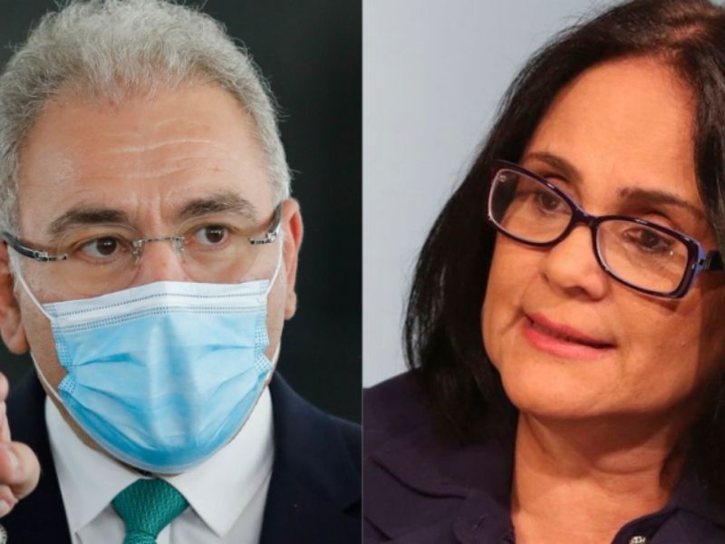 Marcelo Queiroga e Damares Alves (Foto Divulgação)
