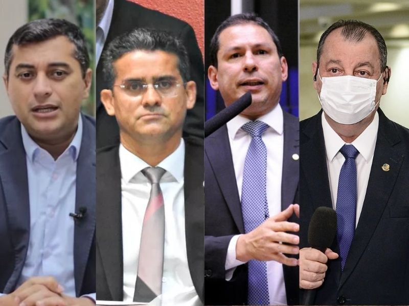Wilson Lima, David Almeida, Marcelo Ramos e Omar Aziz pressionam Bolsonaro após decreto de redução de IPI que prejudica a Zona Franca de Manaus (Fotos Reprodução e Divulgação)
