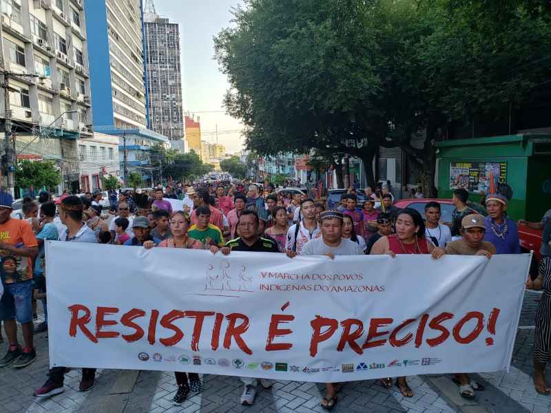 Durante dois dias, nove organizações indígenas promovem o debate acerca das conquistas e desafios enfrentados pelos povos originários (Foto: Divulgação/Retomada Coletiva)