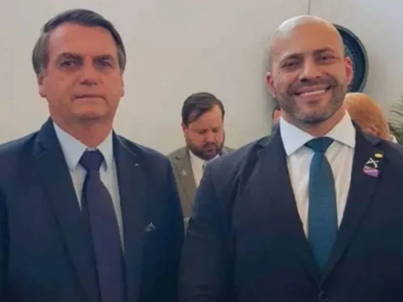 Bolsonaro e Daniel Silveira