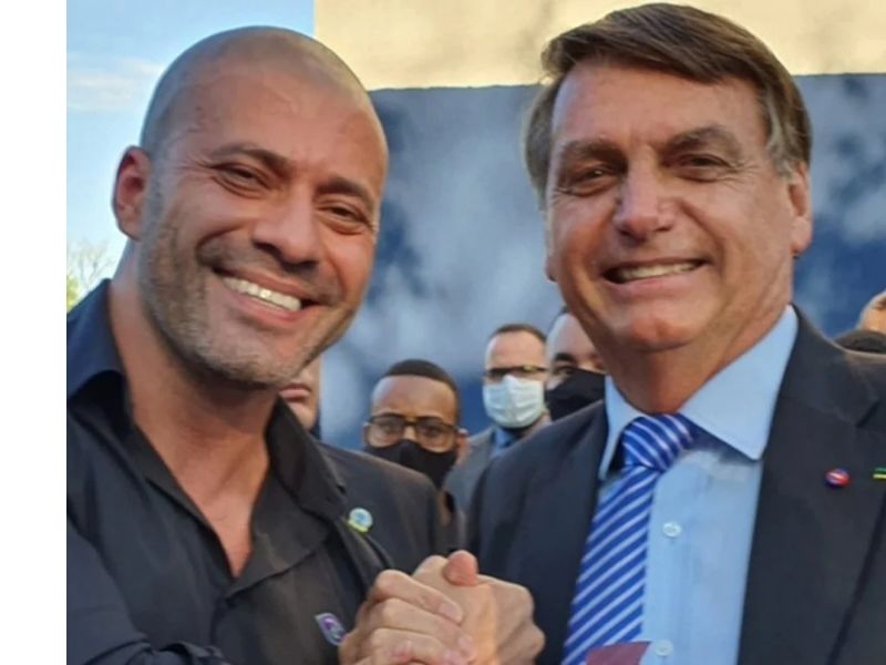 Daniel Silveira e Bolsonaro