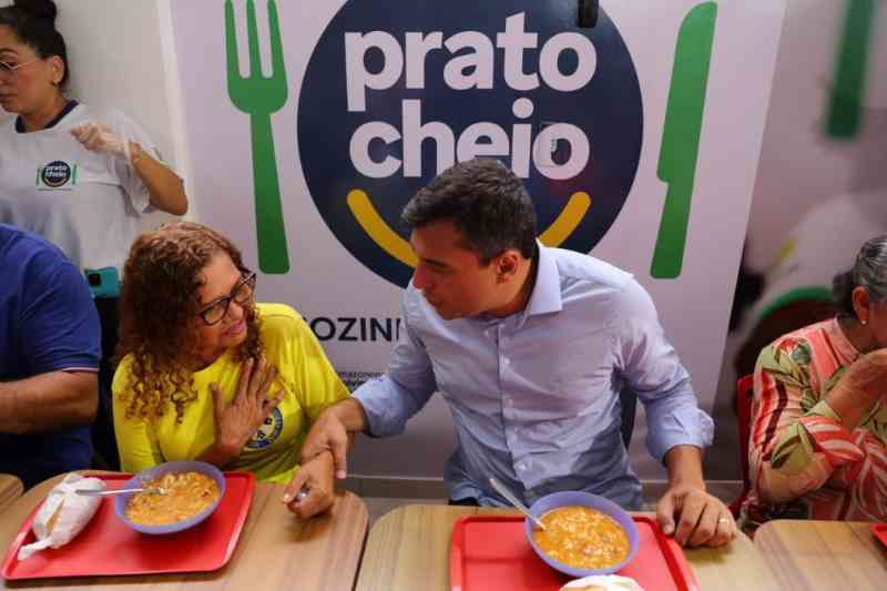 Wilson Lima já inaugurou sete unidades do Prato Cheio no interior do Estado, desde o ano passado (Foto: Lucas Silva/Secom)