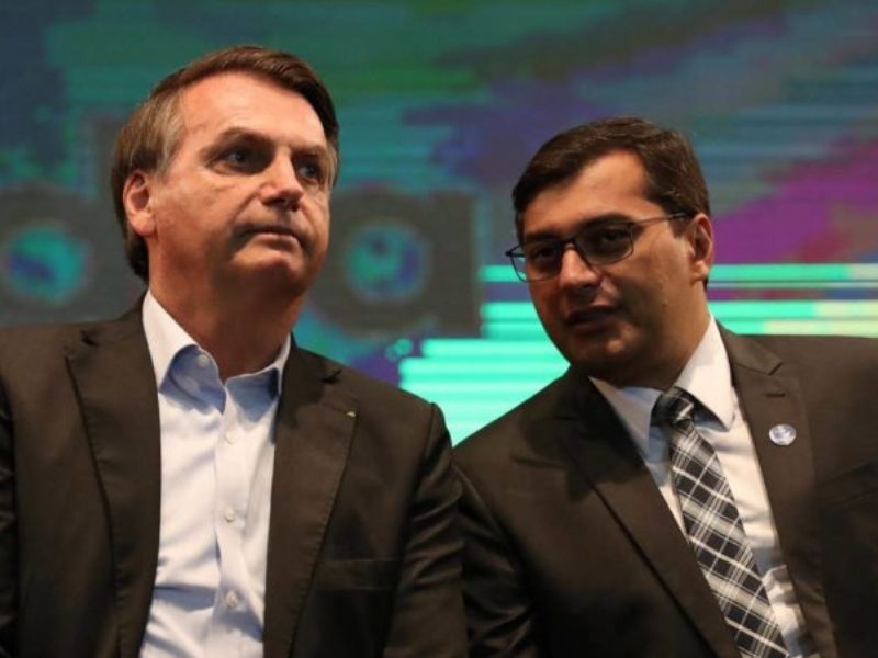 No Amazonas, Bolsonaro tem o apoio do governador, Wilson Lima (UB) (Foto: Reprodução)
