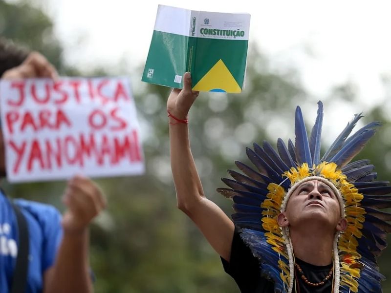 Justiça para os Yanomamis (Foto: Pedro Ladeira/Folhapress)