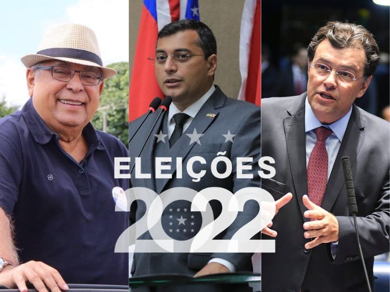 Amazonino Mendes, Wilson Lima e Eduardo Braga eleições governo do amazonas
