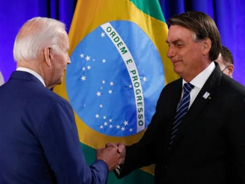 Bolsonaro e Biden (Foto Alan SantosPR)