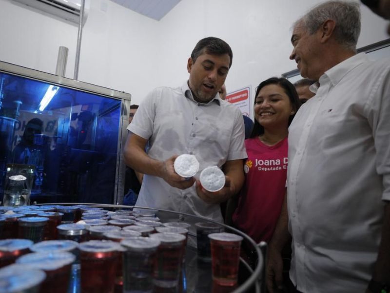 Wilson Lima inaugura primeira fábrica de água