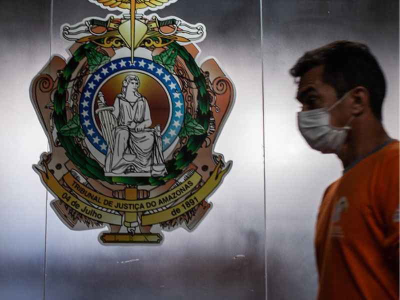 Portaria do TJAM determina uso de máscara aos "usuários internos" da Justiça do Amazonas (Foto: Divulgação/TJAM)