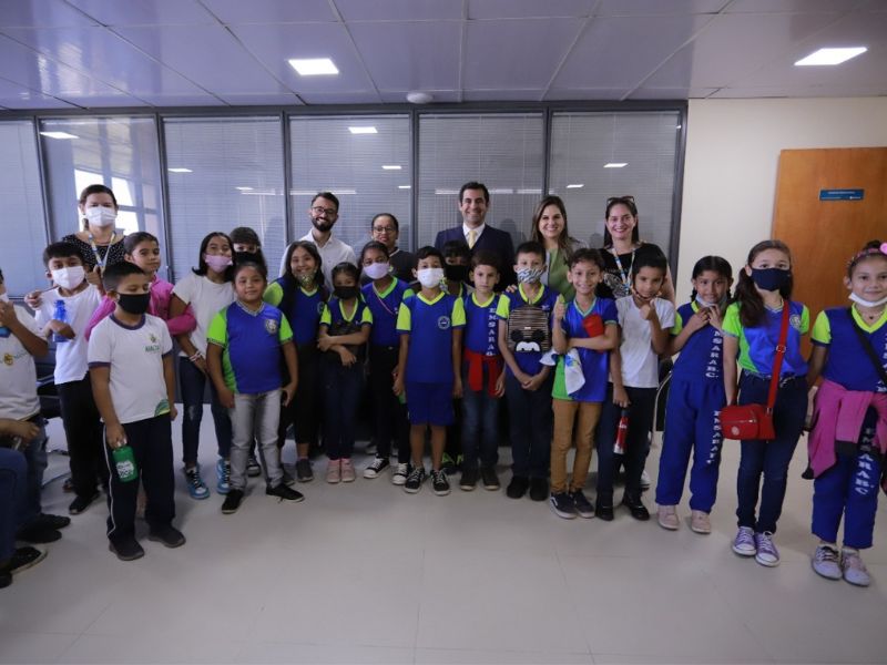 Durante as aulas, alunos interagiram