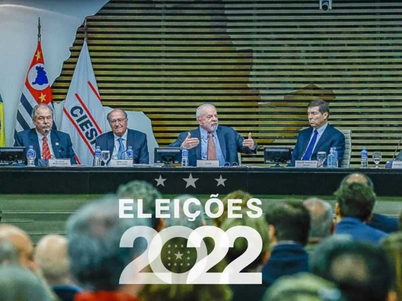 Na reunião da Fiesp, Lula destacou seu candidato a vice, Geraldo Alckmin do PSB (Foto: Ricardo Stuckert)