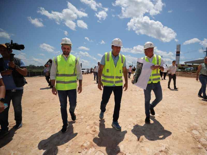 Segundo o governador, Wilson Lima, até o final do ano, a pavimentação estará concluída no Anel Viário (Foto: Divulgação/Secom)