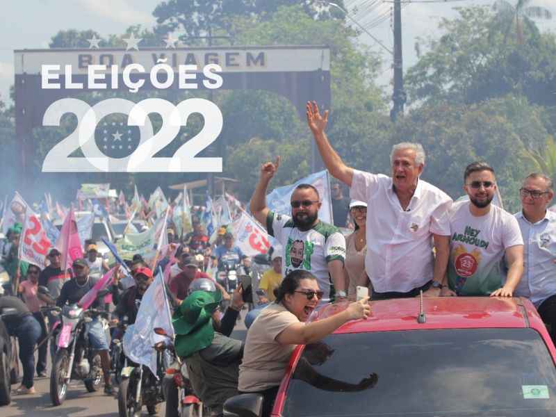Em Itacoatiara, Humerto Michiles e lideranças políticas participaram de uma carreata pelas principais ruas do município (Foto: Divulgação/Assessoria)