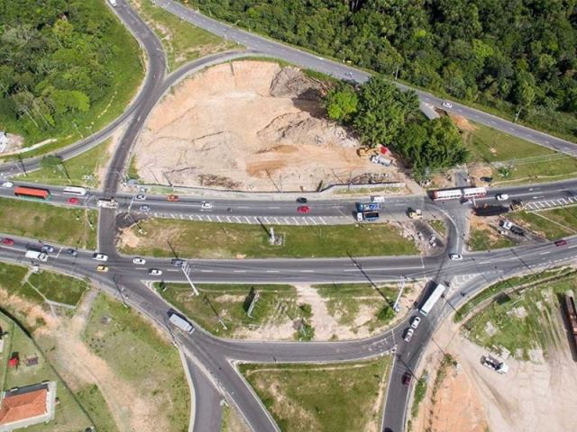 Anel Sul obras no Tarumã