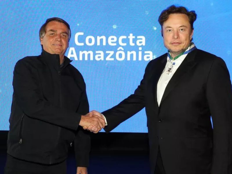 Bolsonaro e Elon Musk