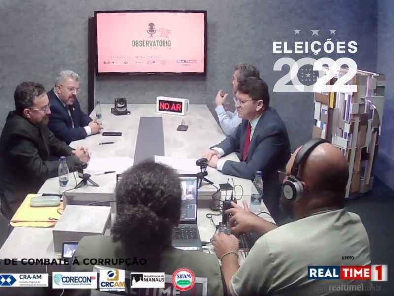 O mediador Carlos Santiago informou sobre a cartilha disponível em PDF com orientações para o voto consciente (Foto: Reprodução)