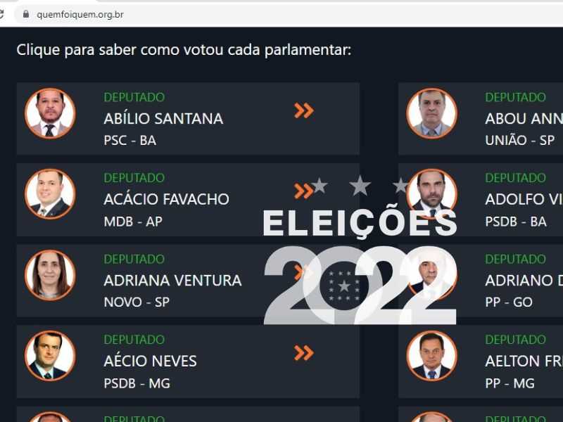 A plataforma foi desenvolvida pelo pelo Departamento Intersindical de Assessoria Parlamentar (Diap) (Foto: Reprodução)