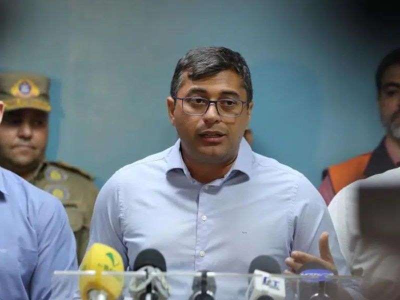 Wilson Lima deu prioridade na sua agenda para acompanhar os trabalhos na rodovia (Foto: Divlgação/Secom)