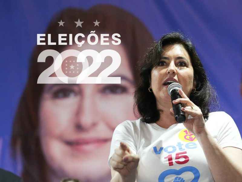 Simone ficou em terceiro lugar no primeiro turno com 4,9 milhões de votos, superando Ciro Gomes (Foto: Reprodução)