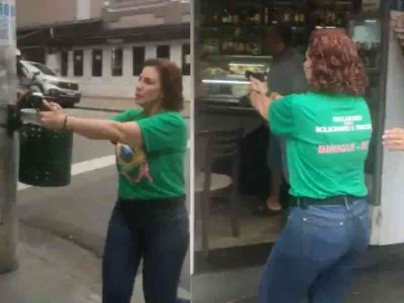 No sábado (29), Zambelli aprontou uma arma e perseguiu um homem negro após discutirem sobre as eleições (Foto: Reprodução)