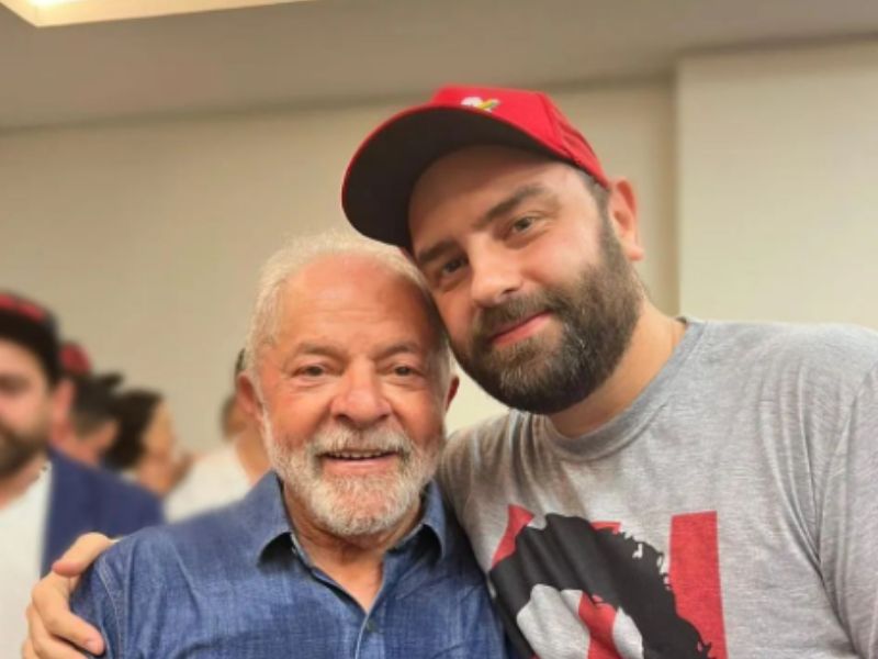 Lula e o filho Luis Claudio da Silva