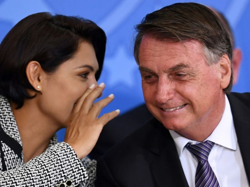Michelle Bolsonaro e Bolsonaro