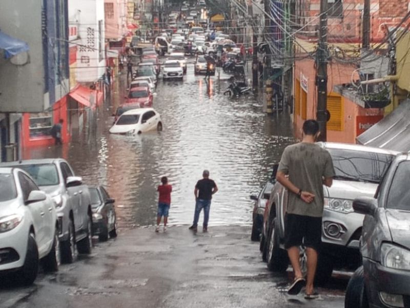 Alagação no centro de manaus