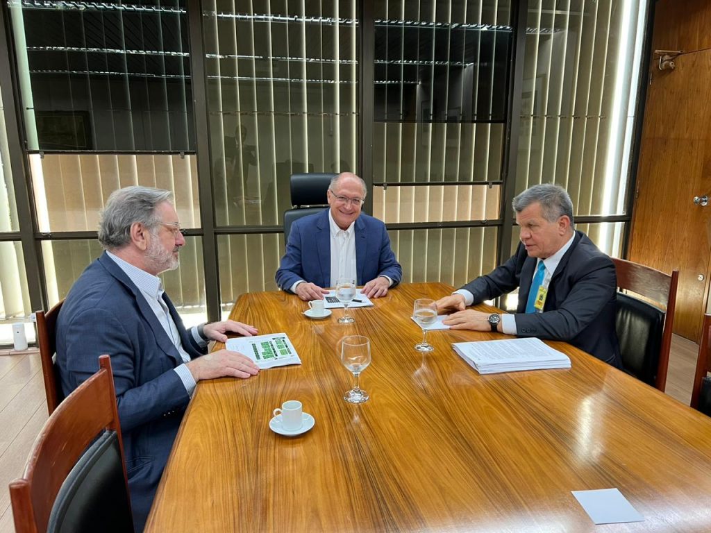 Bosco Saraiva e Geraldo Alckmin, em Brasília