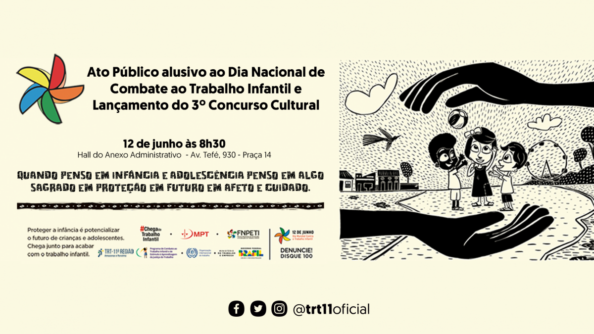Cartaz chamando para ato público