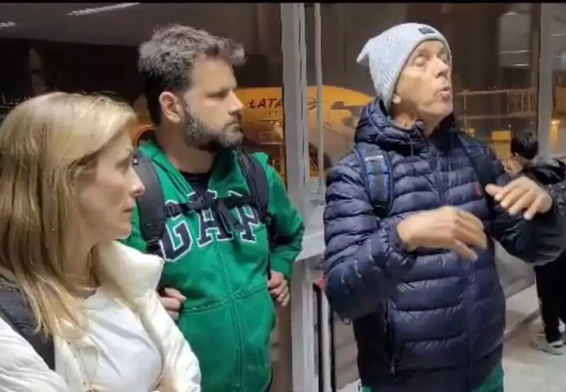 Andrea Mantovani, Alex Zanata e Roberto Mantovani Filho, agressores do ministro Alexandre de Moraes
