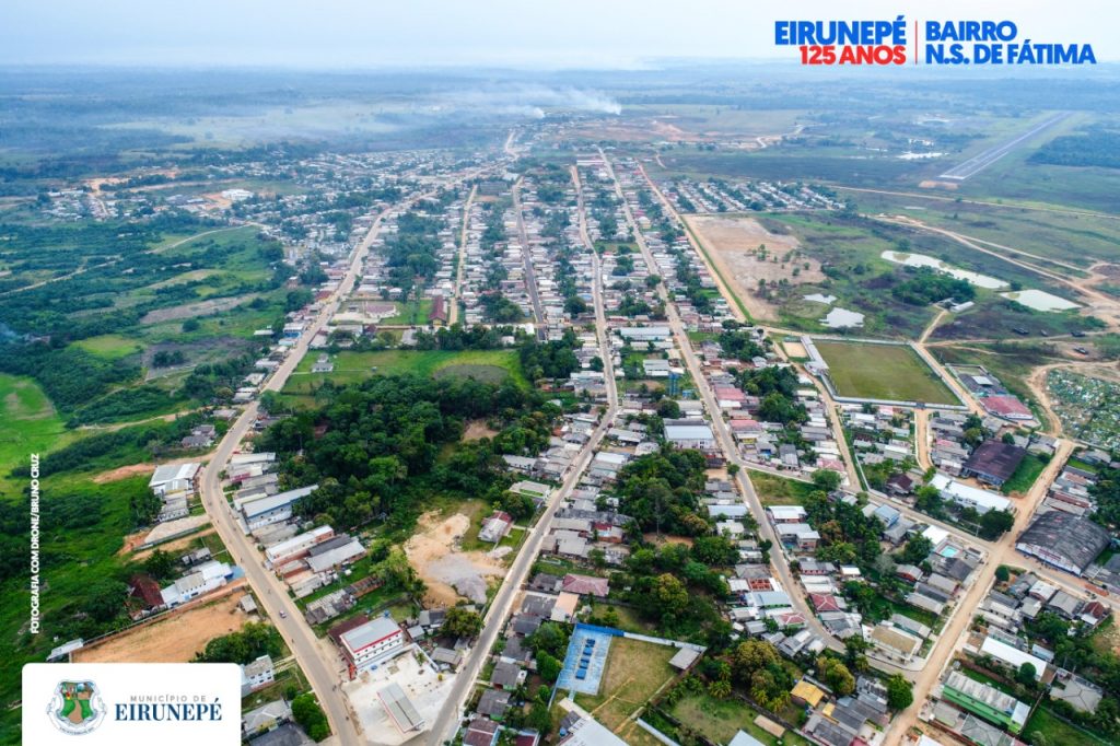 Imagem da cidade de Eirunepé.