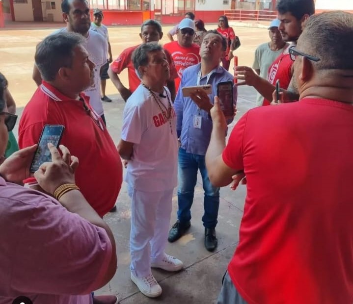Marialvo Brandão e Fred Góes concedem entrevista ao assumirem o comando do Garantido, em Parintins