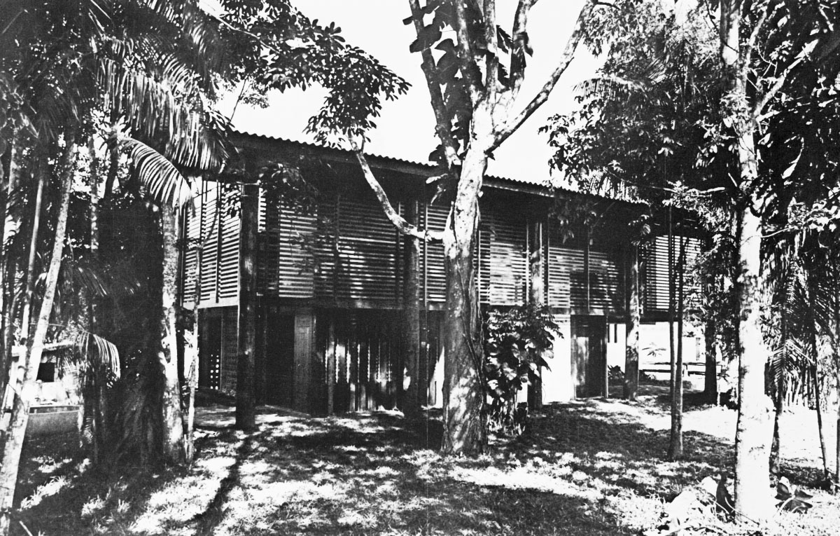 Casa do arquiteto Severiano Mario Porto, na rua Recife, em Manaus