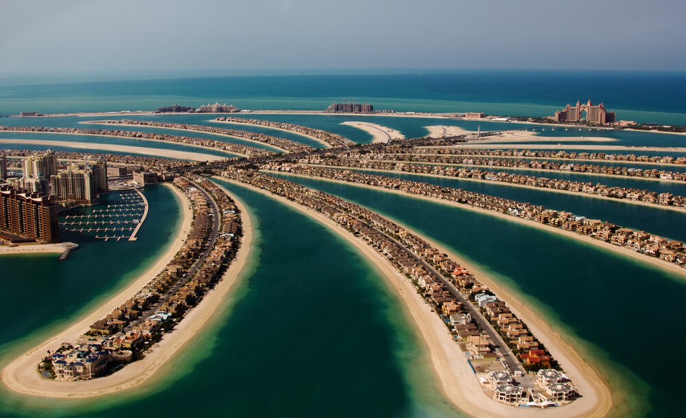 Palm Island, em Dubai, sede da COP 28