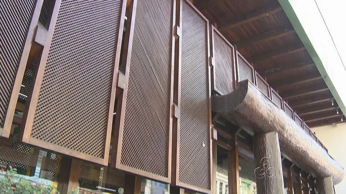 Frente da sede do Basa em Manaus, obra de Severiano Mario Porto