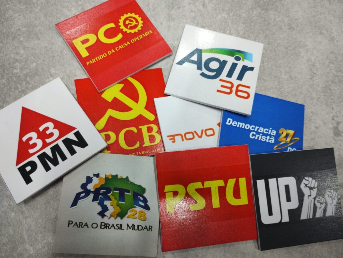 Imagem das logomarcas de partidos brasileiros