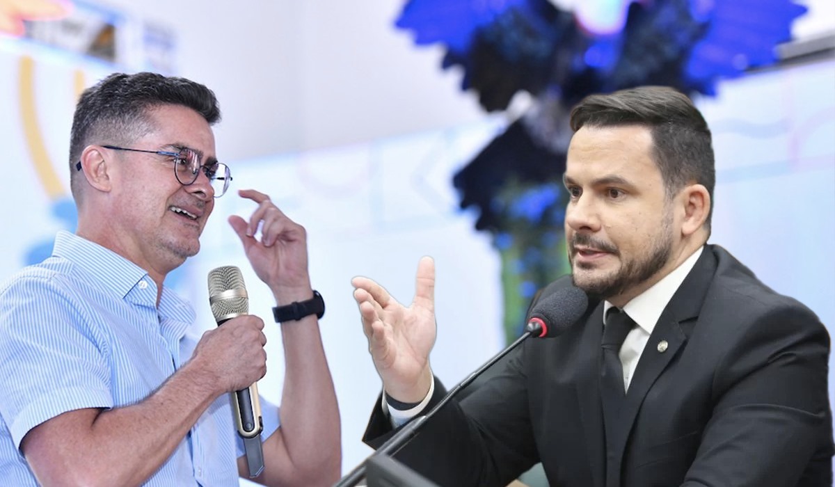 Prefeito David Almeida e deputado federal Alberto Neto