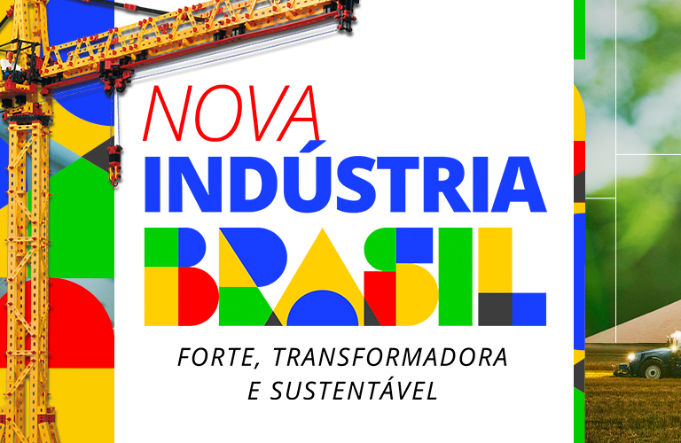 Logomarca do programa Nova Indústria Brasil