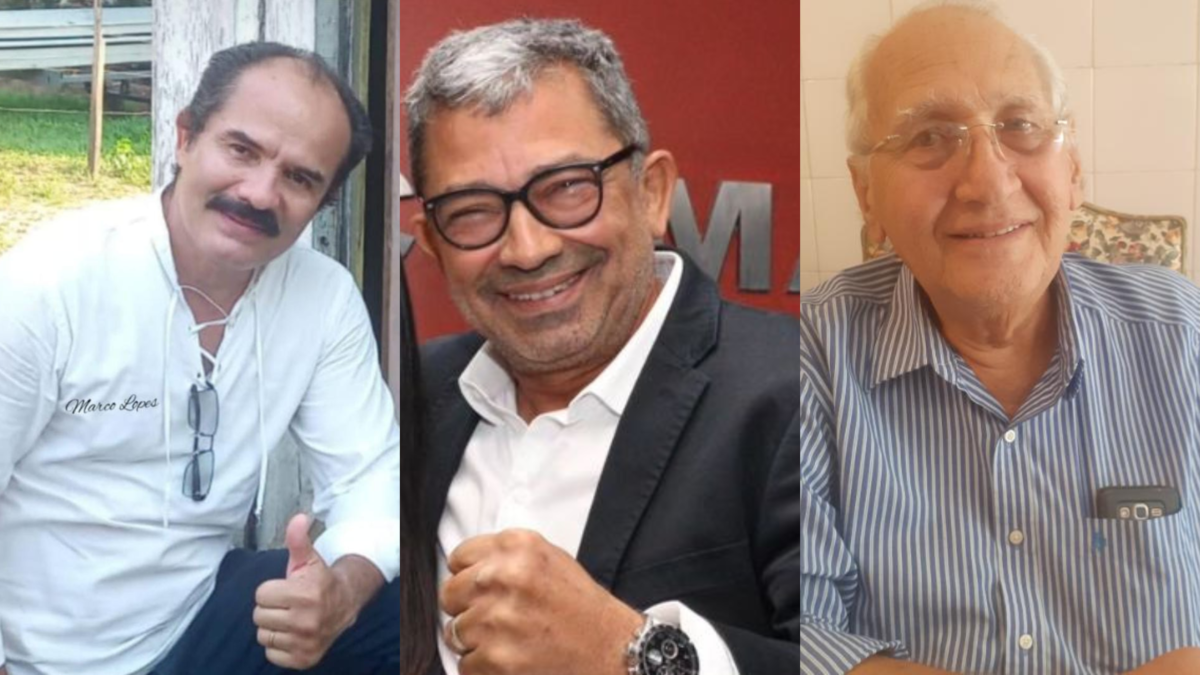 À esquerda, Marco Lopes, Augusto Ferraz e José Maria Muniz - Foto: Divulgação