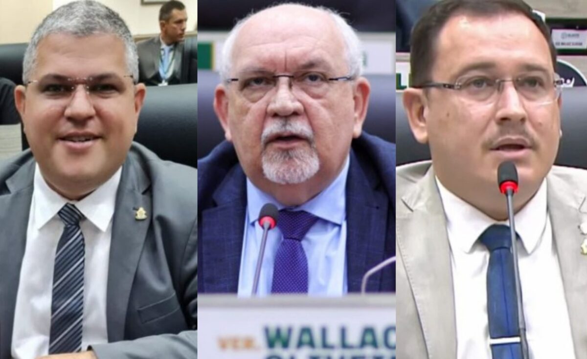 Vereadores Elan Alencar, Wallace Oliveira e Raiff Matos