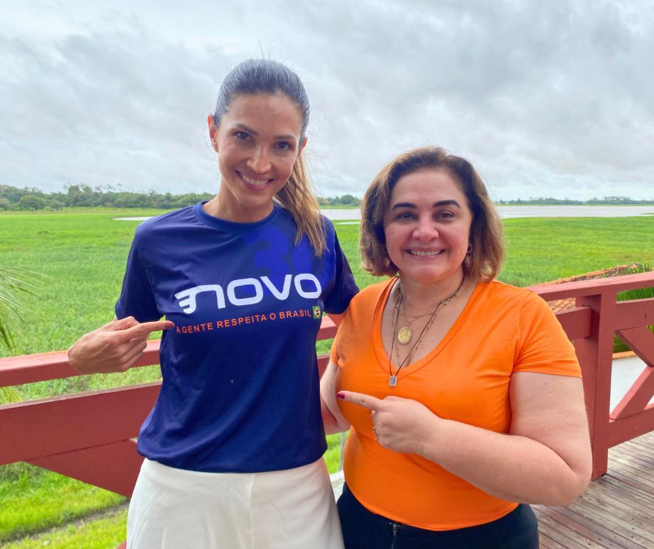 Michele Valadares e Maria do Carmo Seffair
