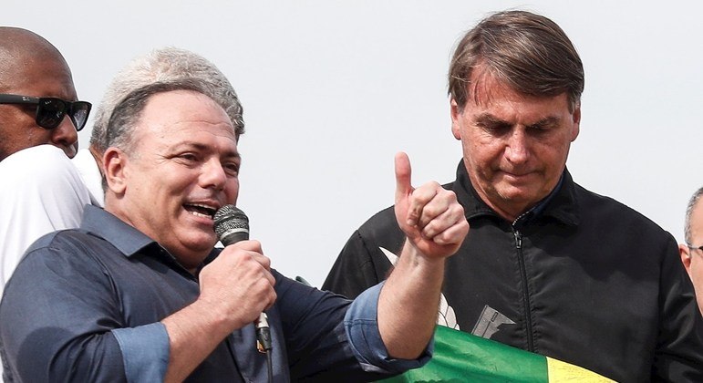 Eduardo Pazzuelo participou de diversos atos de Jair Bolsonaro. (Foto: Reprodução Redes Sociais)